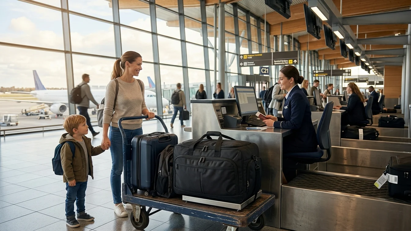 Car seat bag at airport check-in