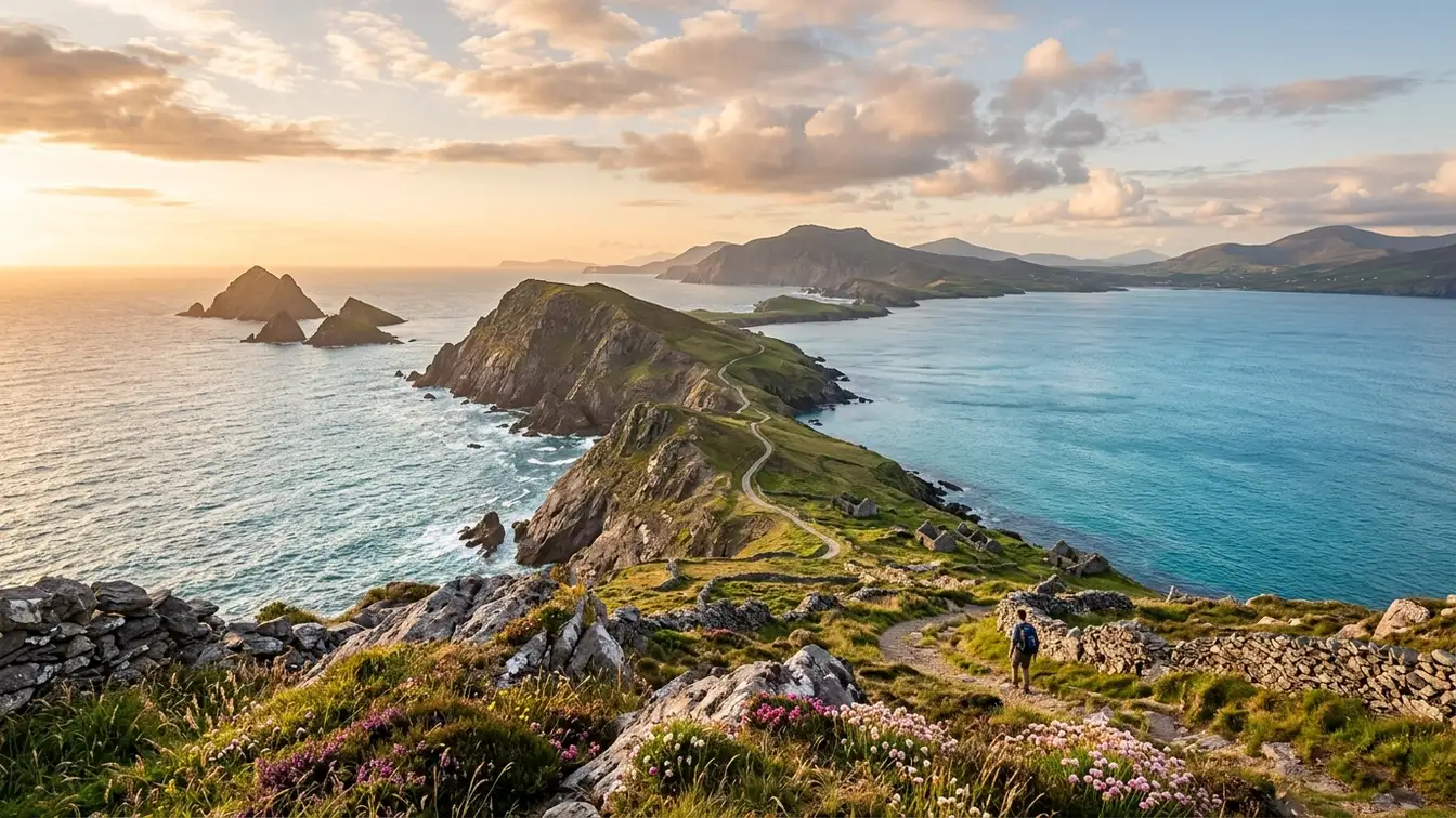 Great Blasket Island coastal view