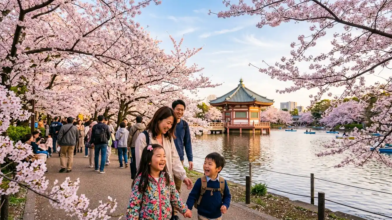 Cherry blossom Ueno Park Tokyo spring